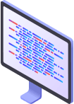 Workstation monitor running enterprise software development environment